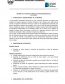 INFORME DE PASANTÍAS Y PRÁCTICAS PRE-PROFESIONALES taller automotriz