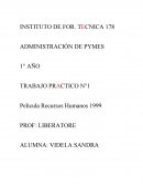 TRABAJO PRACTICO N°1 Película Recursos Humanos 1999