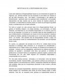 IMPORTANCIA DE LA RESPONSABILIDAD SOCIAL