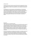 REFLEXIÓN. CONSTITUCIÓN DE LAS ORGANIZACIONES