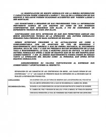 MANIPULACION DE EQUIPOS HIDRAULICOS. Página 1