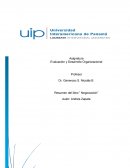 Evaluación y Desarrollo Organizacional Resumen del libro:” Negociación”