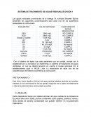 Diseño de sistema de tratamiento de agua residual