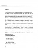 Identificación de un conflicto laboral