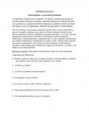 SEMINARIO DE ETICA CUESTIONARIO 1: LOS SERES HUMANOS