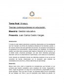 Teorias contemporáneas en educación