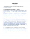 El experimento. Cuestionario