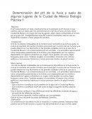 Práctica del pH en la Ciudad de México