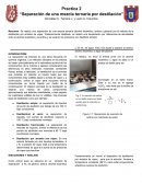 Practica 2 La separación de mezclas