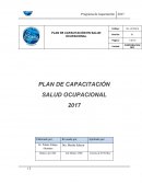 Plan Anual de Capacitación en Salud Ocupacional