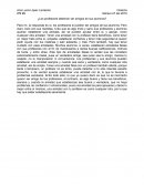 Amistad entre profesores y alumnos