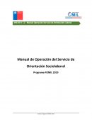 Manual de Operación del Servicio de Orientación Sociolaboral Programa FOMIL 2019