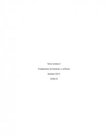 FUNDAMENTOS DE HARDWARE Y SOFTWARE TAREA 4. Página 1