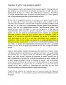 Capítulo 1, ¿Por qué existe la gente?