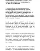 DOS INDEMNIZACIONES POR TERMINACIÓN ANTICIPADA DE CONTRATO DE OBRA O A TIEMPO DETERMINADO