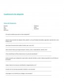 Cuestionario de adopción