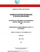INFORME DE AUDITORÍA REFORMULADO N° 005-2016-2-5584-OCI/HMLO “ADQUISICIÓN DE EQUIPOS MÉDICOS, ADS Nº 2 Y 3-2015-HMLO”