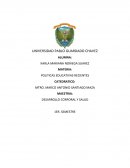 POLITICAS EDUCATIVAS RECIENTES