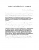 INCIDENCIA DE LOS PROCESOS DE LAS EMPRESAS