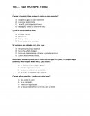 TEST... ¿QUE TIPO DE PIEL TIENES?