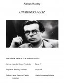 Huxley Resumen de un mundo feliz
