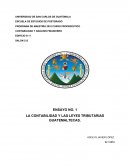 LA CONTABILIDAD Y LAS LEYES TRIBUTARIAS GUATEMALTECAS