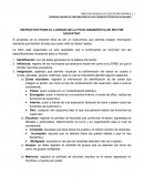 INSTRUCTIVO PARA EL LLENADO DE LA FICHA DIAGNÓSTICA DE SECTOR EDUCATIVO
