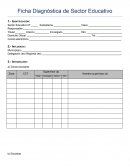 Ficha Diagnóstica de Sector Educativo