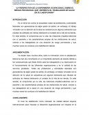 La perspectiva de la enfermería ocupacional sobre el riesgo psicosocial que enfrenta el trabajador de salud en su labor diaria