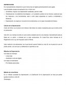 DEPRECIACION. Cálculo de la Depreciación