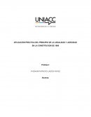 APLICACIÓN PRÁCTICA DEL PRINCIPIO DE LA LEGALIDAD Y JURICIDAD EN LA CONSTITUCION DE 1980