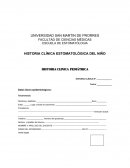 HISTORIA CLINICA PEDIÁTRICA