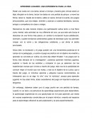 APRENDER JUGANDO: UNA EXPERIENCIA PARA LA VIDA