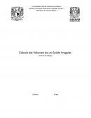 Cálculo del Volumen de un Solido Irregular