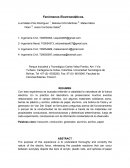 Imforme de fisica . Fenómenos Electroestáticos