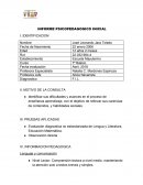 INFORME PSICOPEDAGOGICO INICIAL