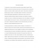 Nunca dejar de aprender