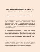 Asia, África y Latinoamérica en el siglo XX