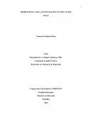 PROBLEMAS DE LA INVESTIGACIÓN EN EDUCACIÓN