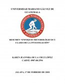 RESUMEN “ENFOQUES METODOLÓGICOS Y CLASES DE LA INVESTIGACIÓN”