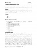 Practica contenido de humedad del suelo