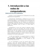 Introduccion a las redes de computadora