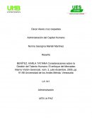 Administración del capital humano