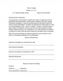 Plan de trabajo historia