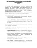 Las estrategias y los instrumentos de evaluación desde el enfoque formativo (Reflexión)