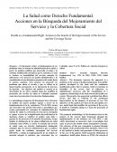 Salud Como Derecho Fundamental