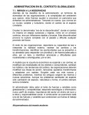 Administracion en el contexto globalizado