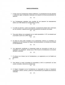 Banco de preguntas contratación pública. Página 1