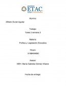 Tarea 2 , Política y Legislación Educativa