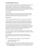 El Estado Federal y sus escaños